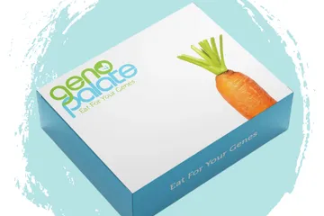 Photo of the GenoPalate DNA test kit